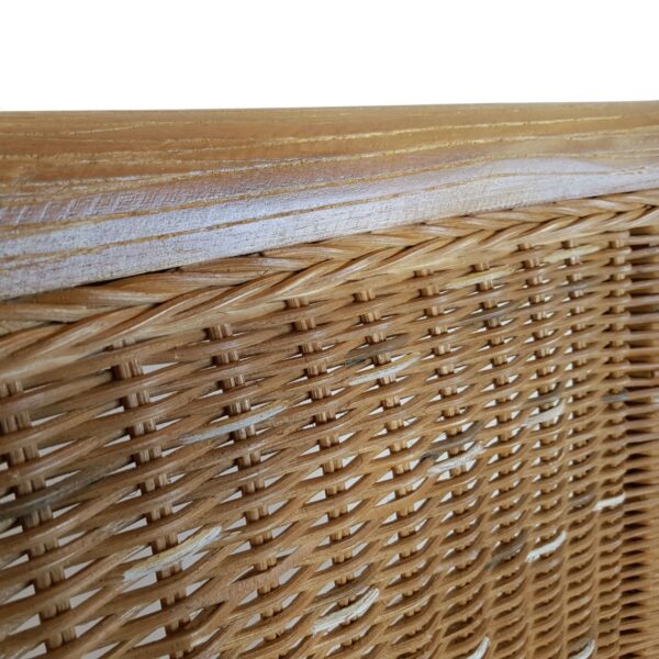 Ensemble de chaises de salle à manger avec accoudoirs, 4 pièces, en rotin, marron, en osier Perth, durable – Image 8