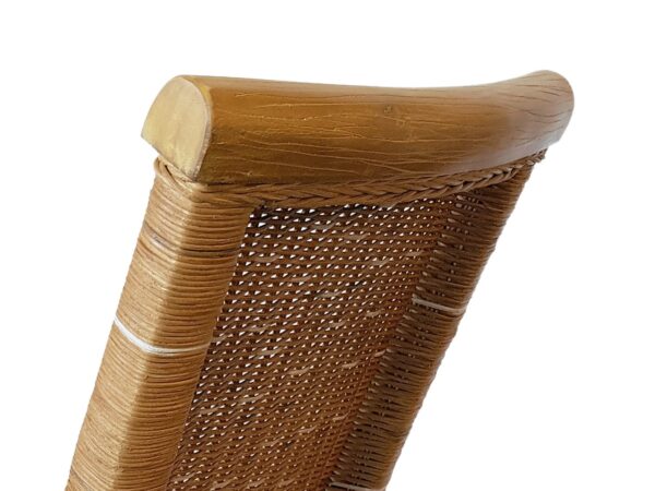Ensemble de chaises de salle à manger, 6 pièces, en rotin, table à manger, chaises en osier marron Perth – Image 8
