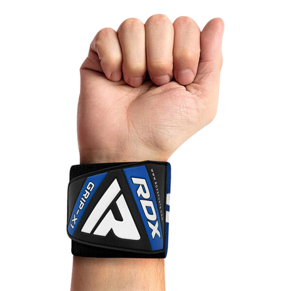 RDX W4 Sangles de Soutien des Poignets pour la Musculation Bleu