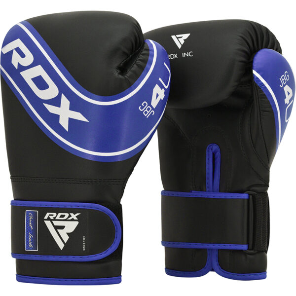 RDX 4B Robo Gants de Boxe 6oz Bleu Cuir PU – Image 2
