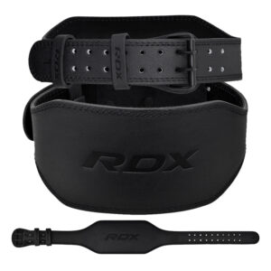 RDX 6 Pouce CEINTURE DE MUSCULATION EN CUIR Noir Complet L