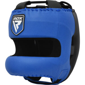 RDX APEX Bleu Casque De Boxe Avec Barre De Protection Du Nez Petit