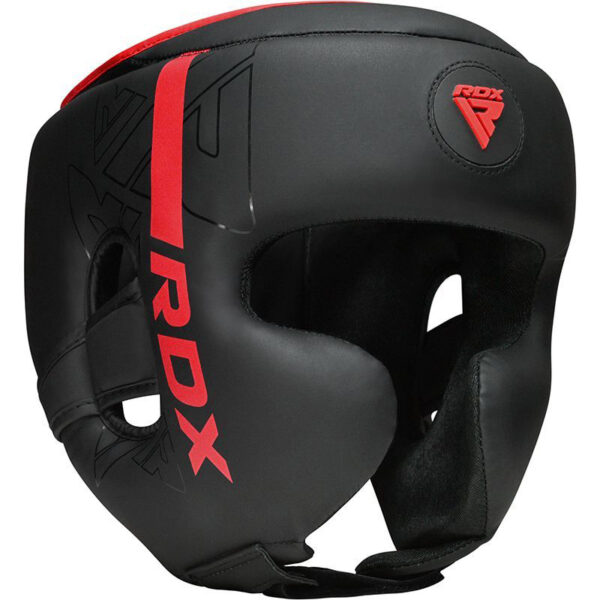 RDX F6 KARA Casque De Boxe L Rouge Cuir PU – Image 2