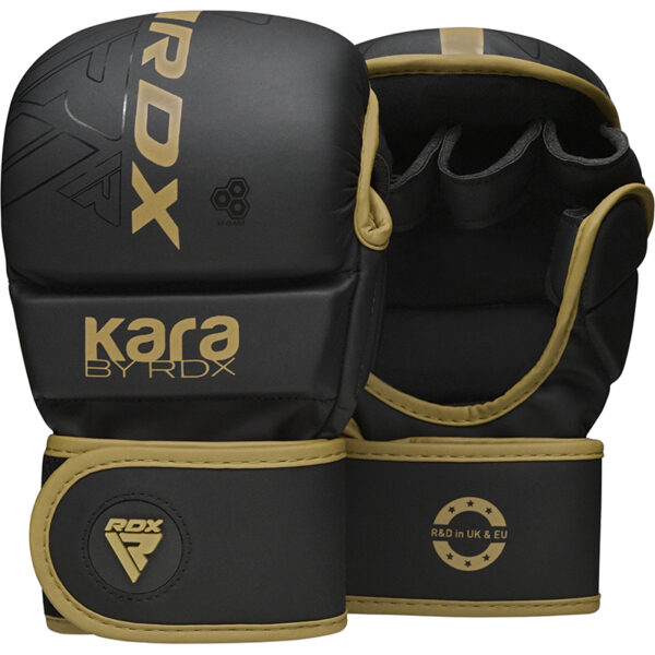 RDX F6 KARA MMA Gants de Sparring 7oz Doré S/M – Image 2