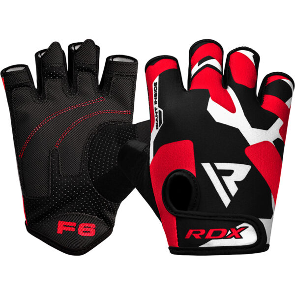 RDX F6 Gants de Fitness Rouge S