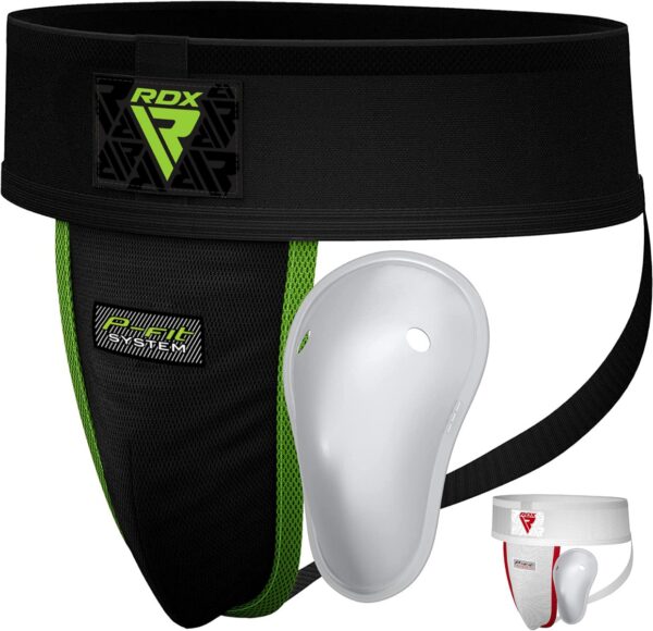 RDX H1 Elastique Soutien Coquille Protection Noir Et Vert XL – Image 2