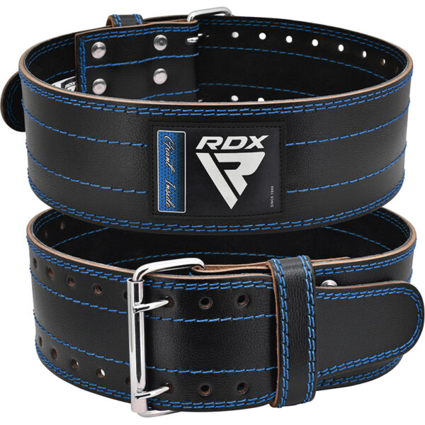 RDX RD1 4 Ceinture De Gymnastique En Cuir M Bleu – Image 2