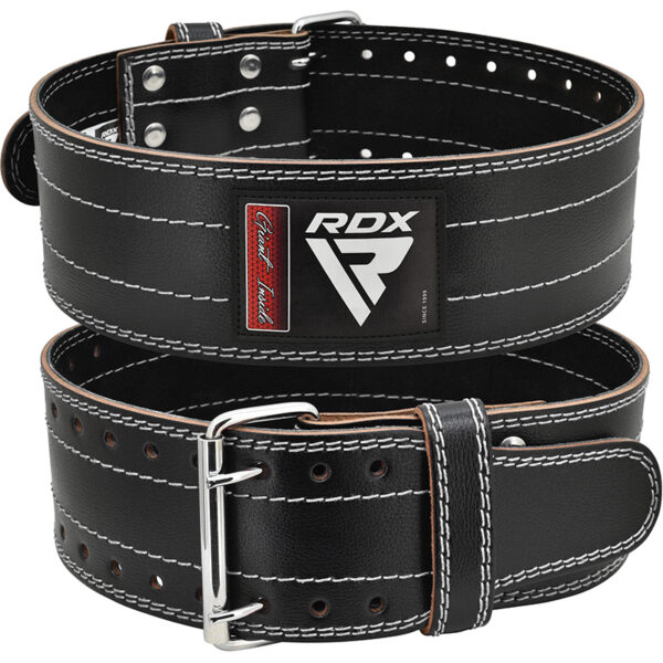RDX RD1 4 Ceinture De Gymnastique En Cuir XL blanc – Image 2