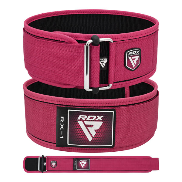 RDX RX1 4 Ceinture de Musculation Pour Femme Rose – Image 2