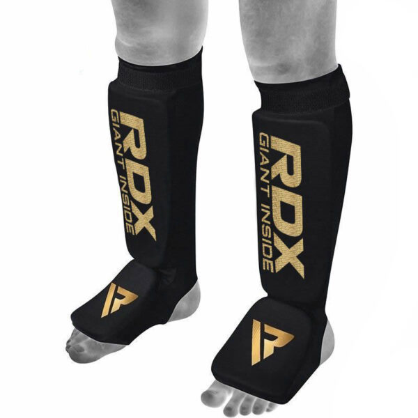 RDX Rembourré Protège Tibias X Grande Noir Lycra – Image 2