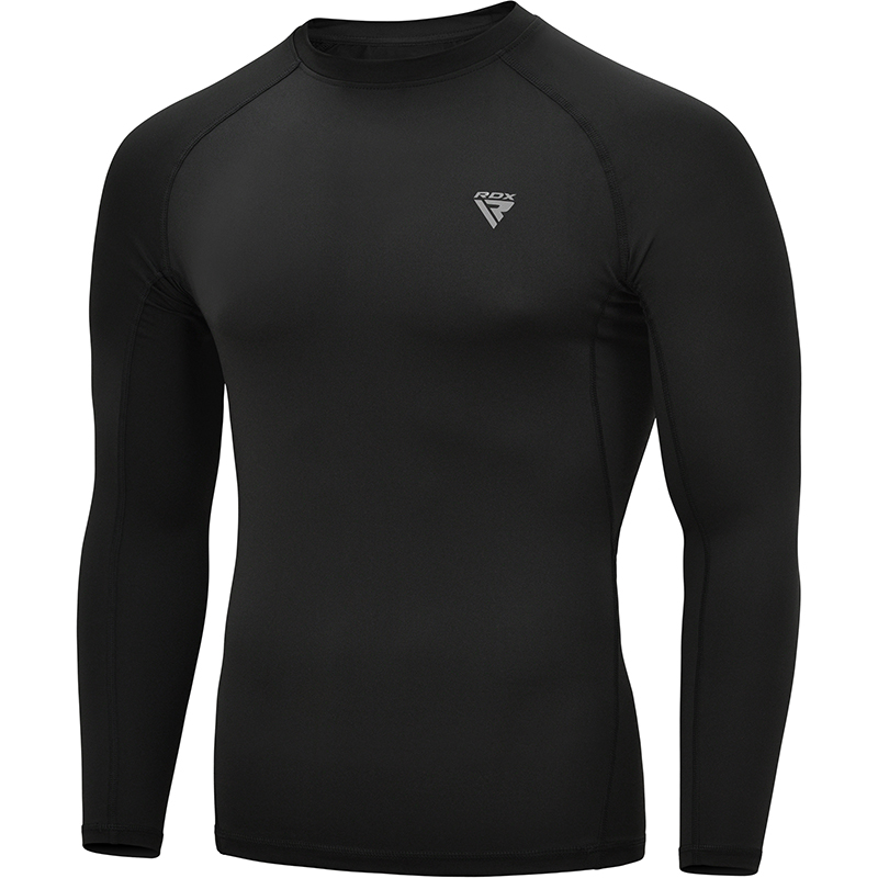 RDX T15 Maillot Noir Manches Longues Anti-Irritation-S – Image 2