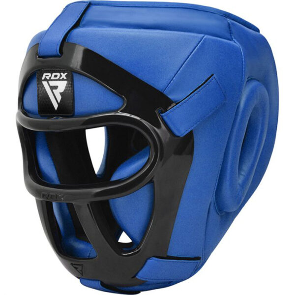 RDX T1F Combat Grille Casque M Bleu Cuir PU