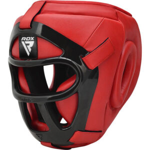 RDX T1F Combat Grille Casque M Rouge Cuir PU