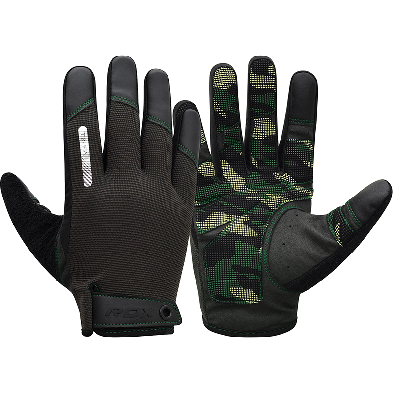 RDX T2 Gants De Gymnastique Doigt Complet Pour cran Tactile armée verte-L