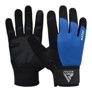 RDX W1F Full Finger Salle de sport Gants entraînement Bleu L