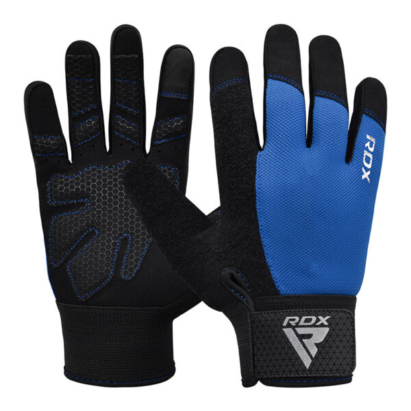 RDX W1F Full Finger Salle de sport Gants entraînement Bleu XL