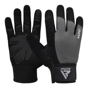RDX W1F Full Finger Salle de sport Gants entraînement Gris L