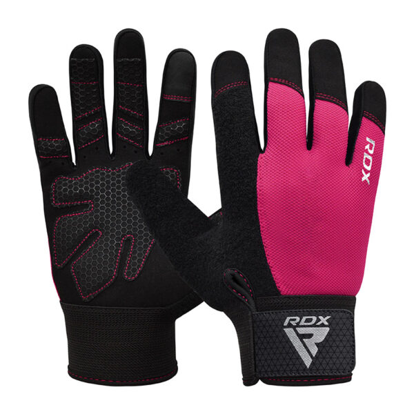 RDX W1F Full Finger Salle de sport Gants entraînement Rose M – Image 2