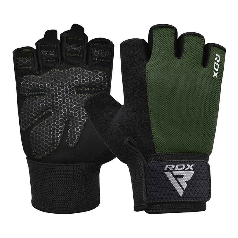 RDX W1H Gants de Gym armée verte L – Image 2