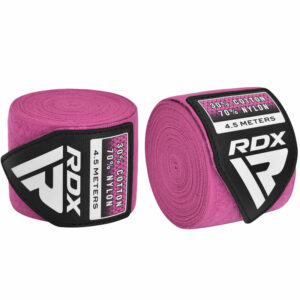RDX WX 4.5m lastiques Bandes de Boxe Rose