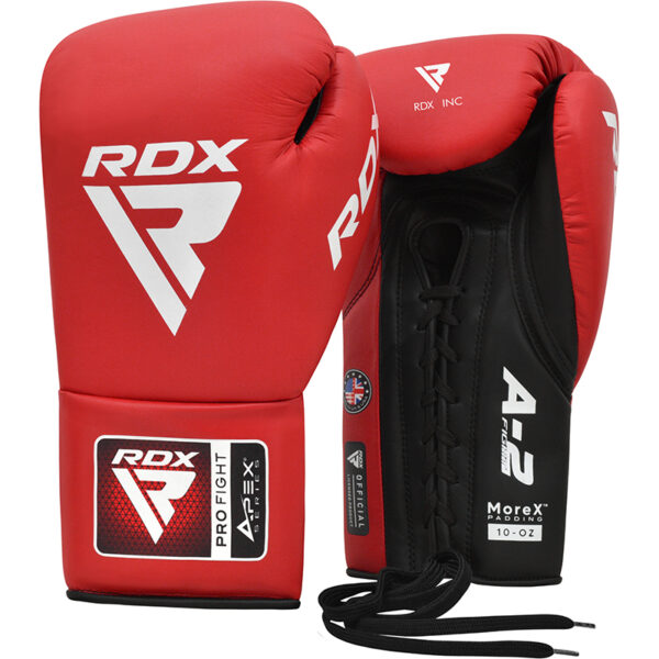 RDX APEX Rouge 8oz Sparring/Training Lace Up Gants De Boxe Hommes & femmes Poinçonnage de poing Muay Thai Kickboxing