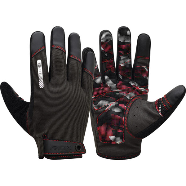 RDX T2 Gants De Gymnastique Doigt Complet Pour cran Tactile Rouge-M – Image 2