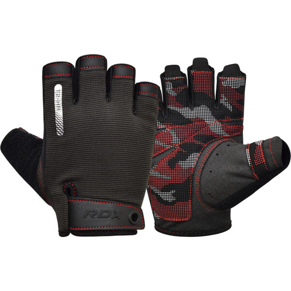 RDX T2 Gants De Musculation S Rouge