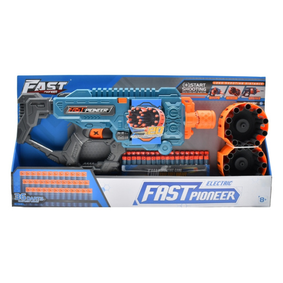 Shooting toys Pistolet jouet avec chargeur rotatif - 36 balles - Fast Pioneer – Image 10