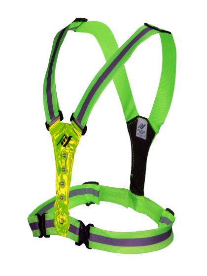 Reflection vests Gilet de course à LED unisexe jaune fluo taille unique - Rucanor – Image 5