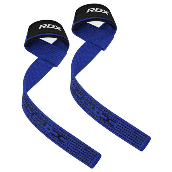 RDX S4 Supports de Poignes D'haltérophilie Bleu – Image 2