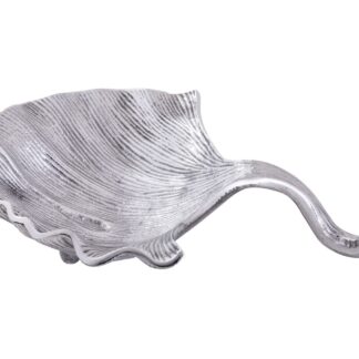 Bol décoratif bol aluminium ginkgo grand bol feuille d'or ou d'argent