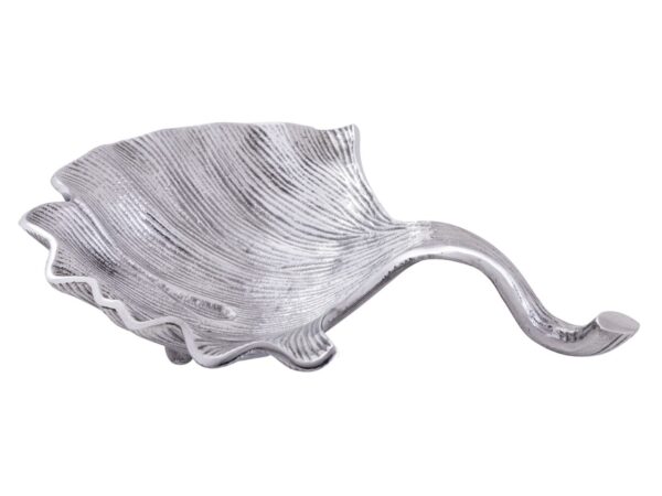 Bol décoratif bol aluminium ginkgo grand bol feuille d'or ou d'argent