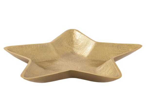 Bols décoratifs étoile lot de 2 Starlight or ou argent décoration de Noël aluminium – Image 5