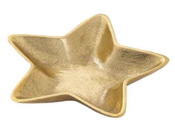 Bols décoratifs étoile lot de 2 Starlight or ou argent décoration de Noël aluminium – Image 6
