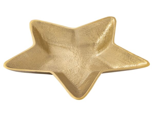 Bols décoratifs étoile lot de 2 Starlight or ou argent décoration de Noël aluminium – Image 7
