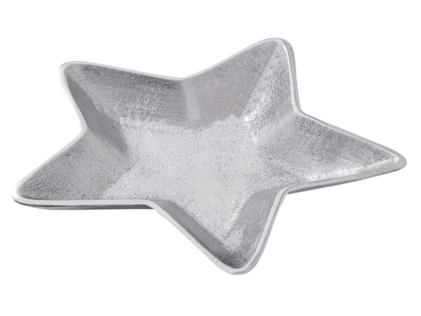 Bols décoratifs étoile lot de 2 Starlight or ou argent décoration de Noël aluminium – Image 6
