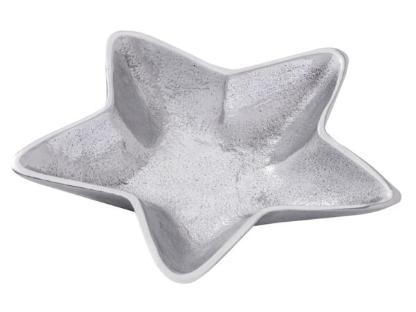 Bols décoratifs étoile lot de 2 Starlight or ou argent décoration de Noël aluminium – Image 7