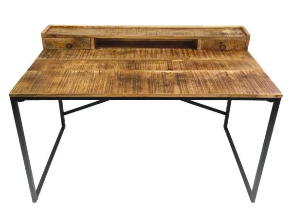 Table d'ordinateur de bureau 120x88x55cm Liverpool structure en métal noir – Image 3