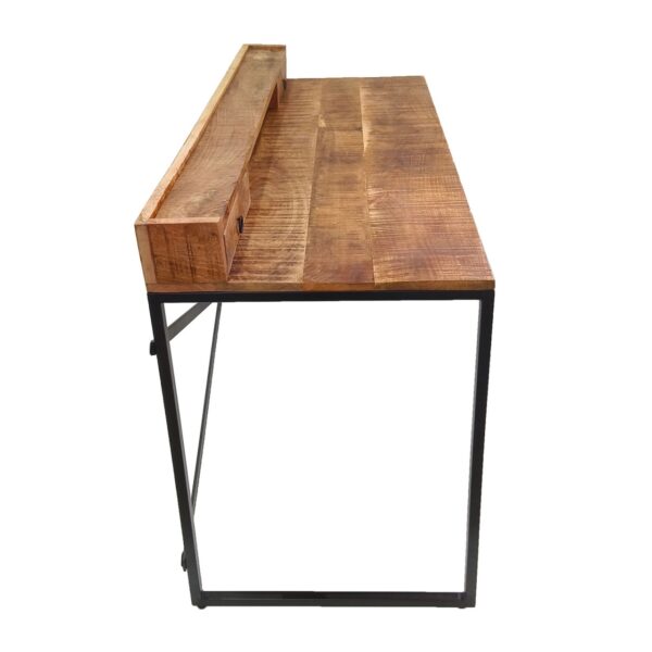 Table d'ordinateur de bureau 120x88x55cm Liverpool structure en métal noir – Image 10