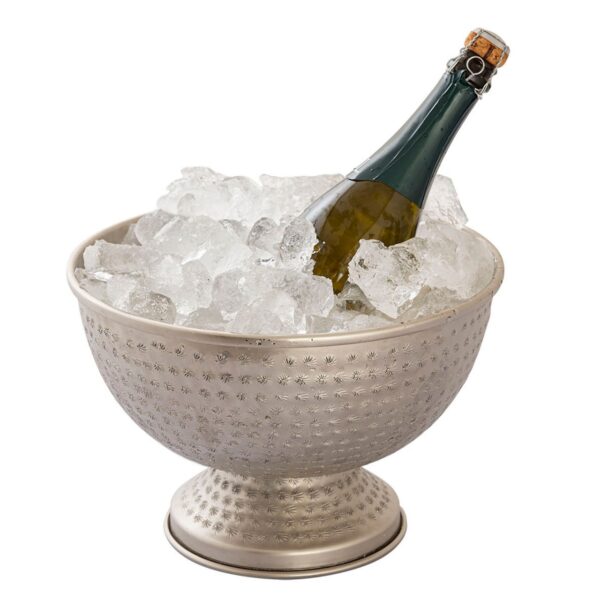 Refroidisseur de bouteilles refroidisseur de vin métal ø 29 cm refroidisseur de champagne rond argent or refroidisseur de glace refroidisseur de champagne – Image 7