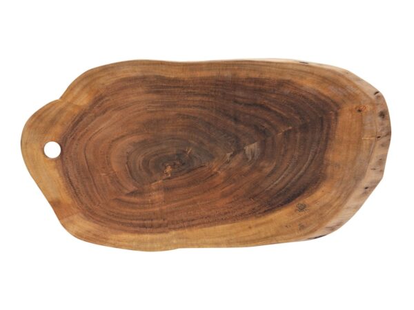 Planche de service tranche d'arbre collée 34x16cm ou plateau de service 52x24cm décoratif en acacia massif – Image 5