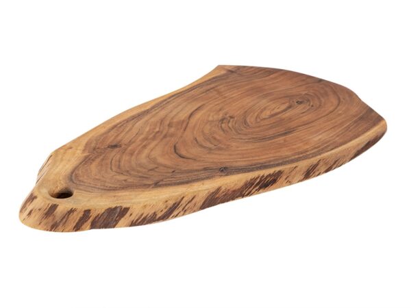 Planche de service tranche d'arbre collée 34x16cm ou plateau de service 52x24cm décoratif en acacia massif – Image 7