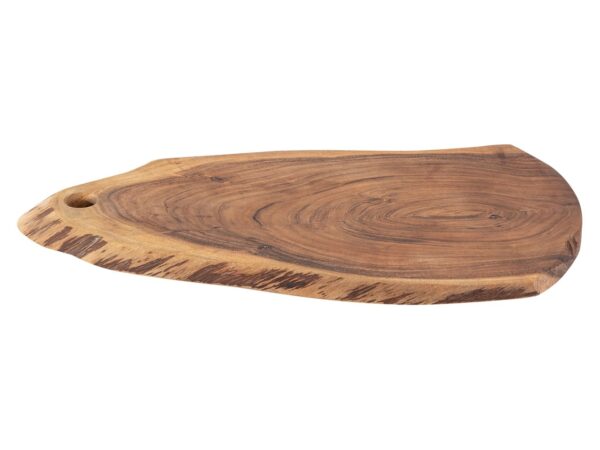 Planche de service tranche d'arbre collée 34x16cm ou plateau de service 52x24cm décoratif en acacia massif – Image 4