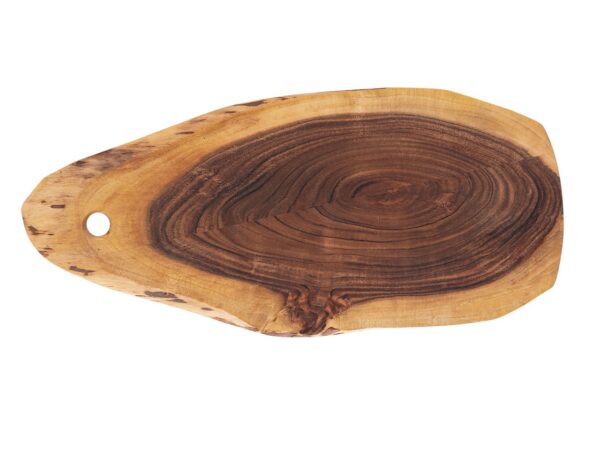 Planche de service tranche d'arbre collée 34x16cm ou plateau de service 52x24cm décoratif en acacia massif