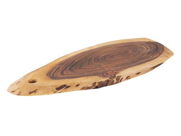 Planche de service tranche d'arbre collée 34x16cm ou plateau de service 52x24cm décoratif en acacia massif