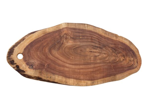 Planche de service tranche d'arbre 4 ou 8 pièces planche à découper plateau de service en bois décoratif acacia massif – Image 3