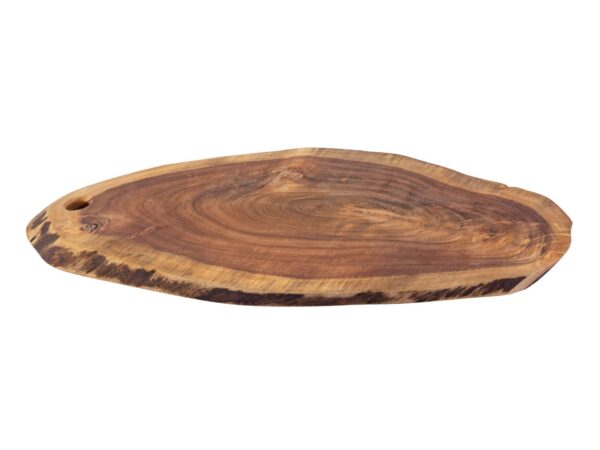 Planche de service tranche d'arbre 4 ou 8 pièces planche à découper plateau de service en bois décoratif acacia massif – Image 5