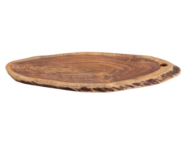 Planche de service tranche d'arbre 4 ou 8 pièces planche à découper plateau de service en bois décoratif acacia massif – Image 6