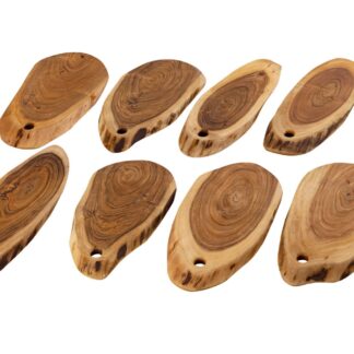 Planche de service tranche d'arbre 4 ou 8 pièces planche à découper plateau de service en bois décoratif acacia massif