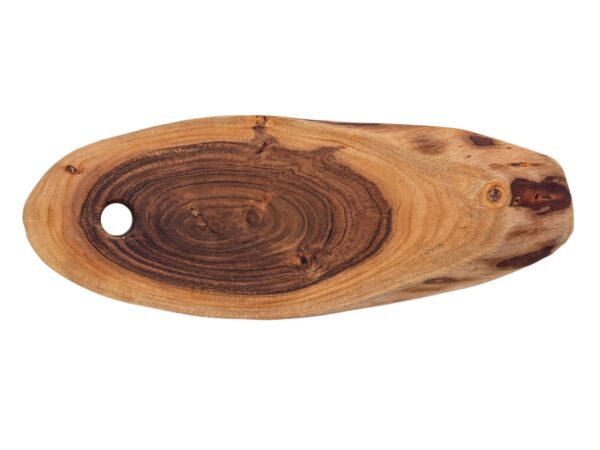 Planche de service tranche d'arbre 34x216cm ou 52x24cm planche à découper plateau de service en bois décoratif acacia massif – Image 2
